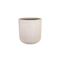 Vaso Planta Decorativo Cilindro Jardim Sala 24cm Calcário