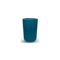 Vaso Planta Decorativo Jardim Sala 30cm Azul