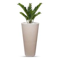 Vaso Planta Decorativo Polietileno Grande Luxo Flores 70x36 Calcário