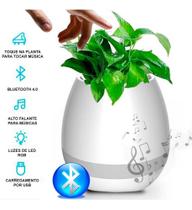 Vaso Planta Musical Inteligente Led Bluetooth Music