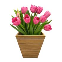 Vaso Plantas Cachepo Pequeno 15cm Quadrado Mdf Decorativo