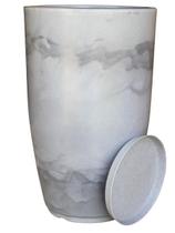Vaso Plantas Decorativo Polietileno Grande Luxo Flores Sala..CINZA