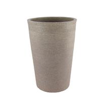 Vaso Plastico Coluna Redonda 33x25x49 Cimento