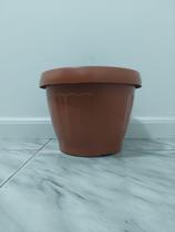 Vaso Plástico Grego Redondo De Flores Plantas 9 Litros