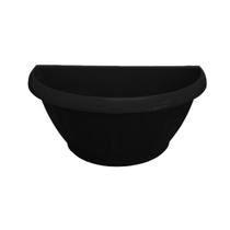 Vaso Plástico Para Plantas Decorativo Parede 2,8L Preto