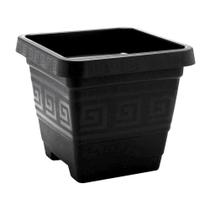 Vaso plástico quadrado grande 18 litros preto - plasmont - plasmont Vaso plástico quadrado grande 18 litros preto - plasmont - plasmont