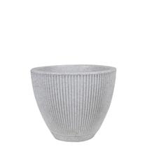 Vaso Plástico Redondo 33x27 Branco Artstone Vasart Vaso Plástico Redondo 33x27 Branco Artstone Vasart
