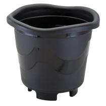 Vaso Plástico Redondo GG (16L) Preto INJEPLASTEC