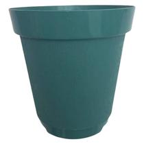 Vaso Plástico Texturizado Toscana (14X14) Verde Riqueplás - Riqueplas