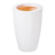 Vaso Polietileno Cone Liso Redondo para Plantas e Jardins Decorativo