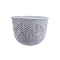 Vaso polietileno Japi Tribo Redondo 33cm cor Cimento Queimado JVTTCQ33