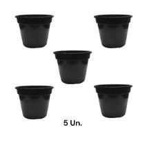 Vaso Pote Preto N30 31cm L X 27cm A 5 Unidades - Vaso Forte