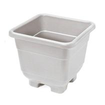 Vaso Quadrado 6 cm Cinza Decorativo Para plantas - BRASAMI Vaso Quadrado 6 cm Cinza Decorativo Para plantas - BRASAMI