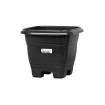 Vaso Quadrado Bella Fiore em Plástico Preto Nº22 - Rischioto