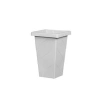 Vaso Quadrado Coluna Marmore Medio 19L 44X29X29Cm De Plastico - Plasnew