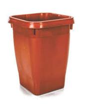 Vaso Quadrado Coluna Telha 8 Litros 28,5x20 Cm De Plástico Erca Plast Ref. 2302