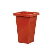 Vaso Quadrado Coluna Telha Grande Ceramico 28,8l 52x33x33cm de Plastico - Plasnew