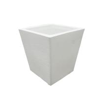 Vaso Quadrado Grafiato 53 Litros Branco Splendor Com Tamanho 43 X 40 X 30 Durín