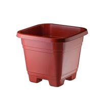 Vaso Quadrado Marrom Linha Jardim 8,6 Litros