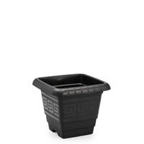 Vaso Quadrado P 2,1 Litros Preto PLASMONT 0224 Vaso Quadrado P 2,1 Litros Preto PLASMONT 0224