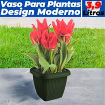 Vaso Quadrado Para Plantas Flores Decoração Casa Jardim 9,6L