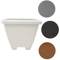 Vaso Quadrado Plástico Resistente 6,5L Planta Cores Vaso Quadrado Plástico Resistente 6,5L Planta Cores