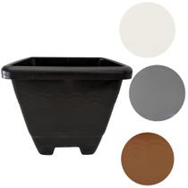 Vaso Quadrado Plástico Resistente 6,5L Planta Cores Vaso Quadrado Plástico Resistente 6,5L Planta Cores