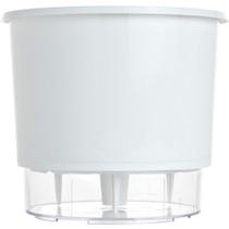 Vaso Raiz Auto Irrigável Grande 21x18 Branco Cultivar Planta