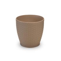 Vaso Rattan Cachepo M3 Kit C/ 3 Mini Suculenta Violeta Vaso Rattan Cachepo M3 Kit C/ 3 Mini Suculenta Violeta