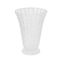 Vaso Rattan de Vidro com Pé para Flores e Plantas 24 cm Dumiat