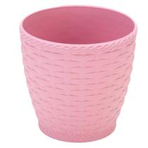 Vaso Rattan Redondo Mini (1,8L) Rosa INJEPLASTEC