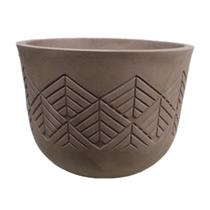 Vaso Redondo 33 Tribo Japi Marrom/Macchiato Vaso Redondo 33 Tribo Japi Marrom/Macchiato