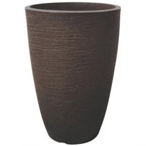 Vaso Redondo Cônico Moderno 38 Japi Marrom Vaso Redondo Cônico Moderno 38 Japi Marrom