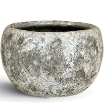 Vaso Redondo de Cerâmica Rústica Para Decoração e Suculenta