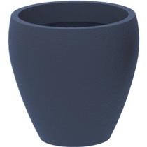 Vaso Redondo de Polietileno Rústico Japi Azul/Grafite Vaso Redondo de Polietileno Rústico Japi Azul/Grafite