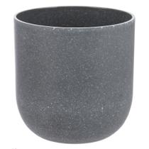 Vaso Redondo Decorativo Cinza 12,5x12,5 cm - D'Rossi