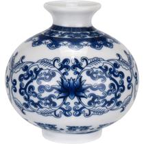 VASO REDONDO DECORATIVO ENFEITE HOME&CO CERÂMICA 9x9x9cm AZUL VASO REDONDO DECORATIVO ENFEITE HOME&CO CERÂMICA 9x9x9cm AZUL