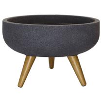 Vaso Redondo Decore com 45cm Gráfite - JVRDG45 - JAPI