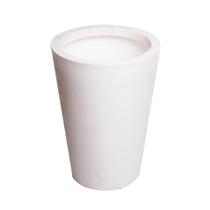 Vaso Redondo Grafiato Branco 20 Litros Splendor Com Tamanho 38,5 X Ø33,5 X 20 Durín