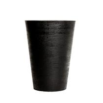 Vaso Redondo Grafiato Preto 42 Litros Splendor Com Tamanho 55 X Ø40 X 26 Durín