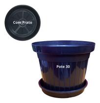 Vaso Redondo Pote 30 Decorativo Grande Plantas Flores Jardim - - Preto Vaso Redondo Pote 30 Decorativo Grande Plantas Flores Jardim - - Preto