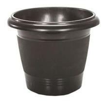Vaso Redondo Preto 3,8l 19x20cm de Diametro de Plastico - Erca Plast
