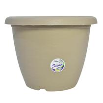 Vaso Redondo Siena para Plantas e Flores 20cm de Plástico Vaso Redondo Siena para Plantas e Flores 20cm de Plástico