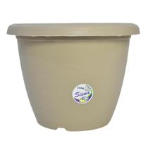 Vaso Redondo Siena para Plantas e Flores 30cm de Plástico