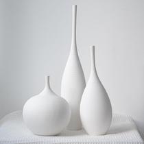 Vaso Relexome White Ceramic Modern Boho Wabi-Sabi, conjunto de 3 Vaso Relexome White Ceramic Modern Boho Wabi-Sabi, conjunto de 3