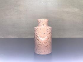Vaso rosa chapiscado cilindro