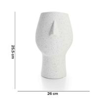 Vaso Rosto Areia Em Cerâmica 25,5x26cm Vaso Rosto Areia Em Cerâmica 25,5x26cm
