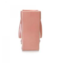 Vaso Rosto Em Cerâmica Retangular Pêssego 17x10cm Vaso Rosto Em Cerâmica Retangular Pêssego 17x10cm