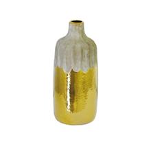 Vaso Rustico Grande Cerâmica Dourada Textura Leve Luxo Vaso Rustico Grande Cerâmica Dourada Textura Leve Luxo