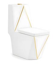 Vaso Sanitário Acoplado (monobloco) Imperial Diamond Gold